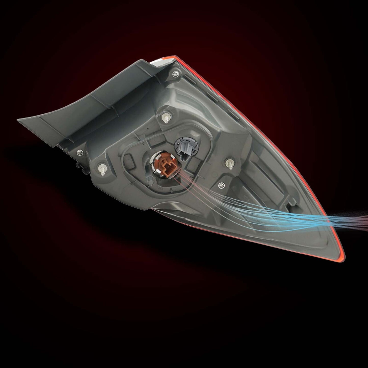 Suitable for for Corolla 2014 - 2016 Left and right outward tail lights and brake lights red - v