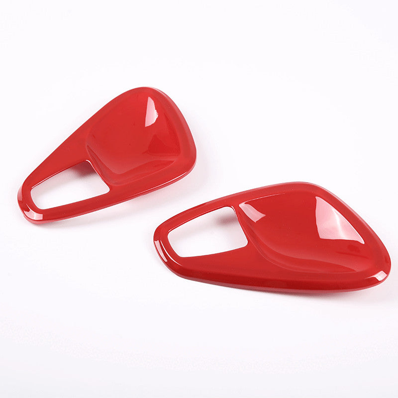 Red ABS interior door handle cup cover trim suitable for Smart 2010-14 n