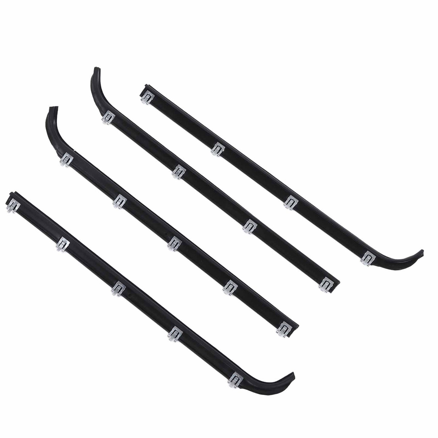 Hot 4pcs Window Sweep Felts Seals AM41543318 Weatherstrip Kit Part For F150