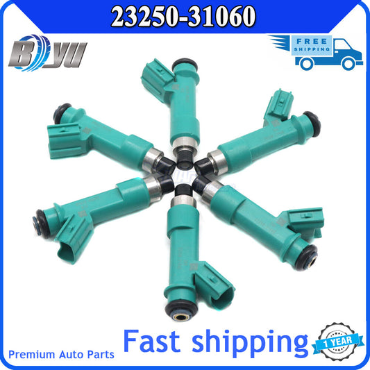 6-piece fuel injector 23250-31060 for 4Runder Tacoma Tundra FJ Cruiser 4.0L- v