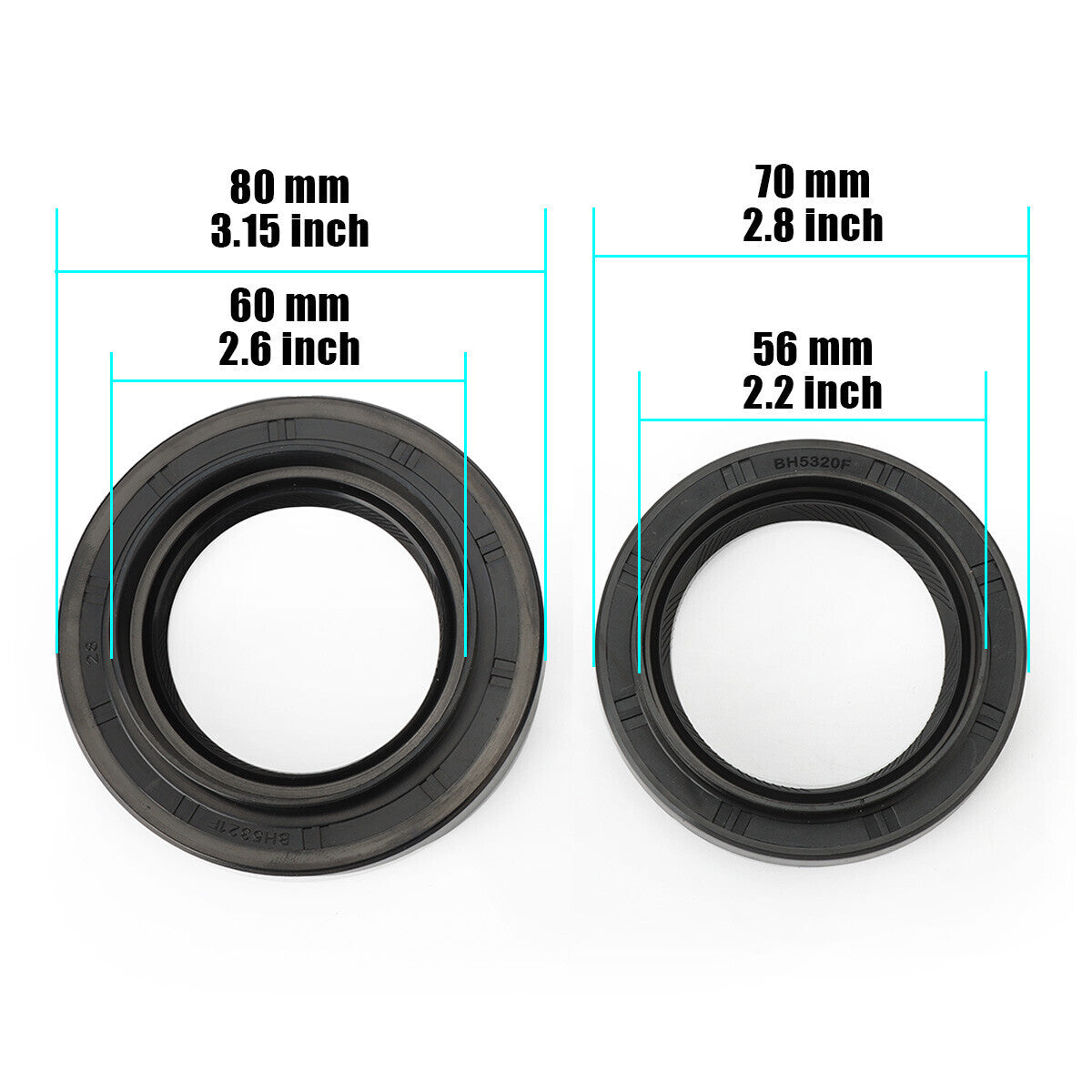 for TOYOTA TUNDRA TACOMA for LEXUS GX460 FRONT DRIVE AXLE SHAFT OIL KIT 2 PACKS