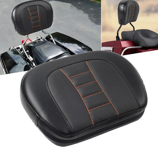 Sissy Bar Passenger Backrest Pad Fit for Harley Touring Road King FLHRC FLHRS 97-23 Q