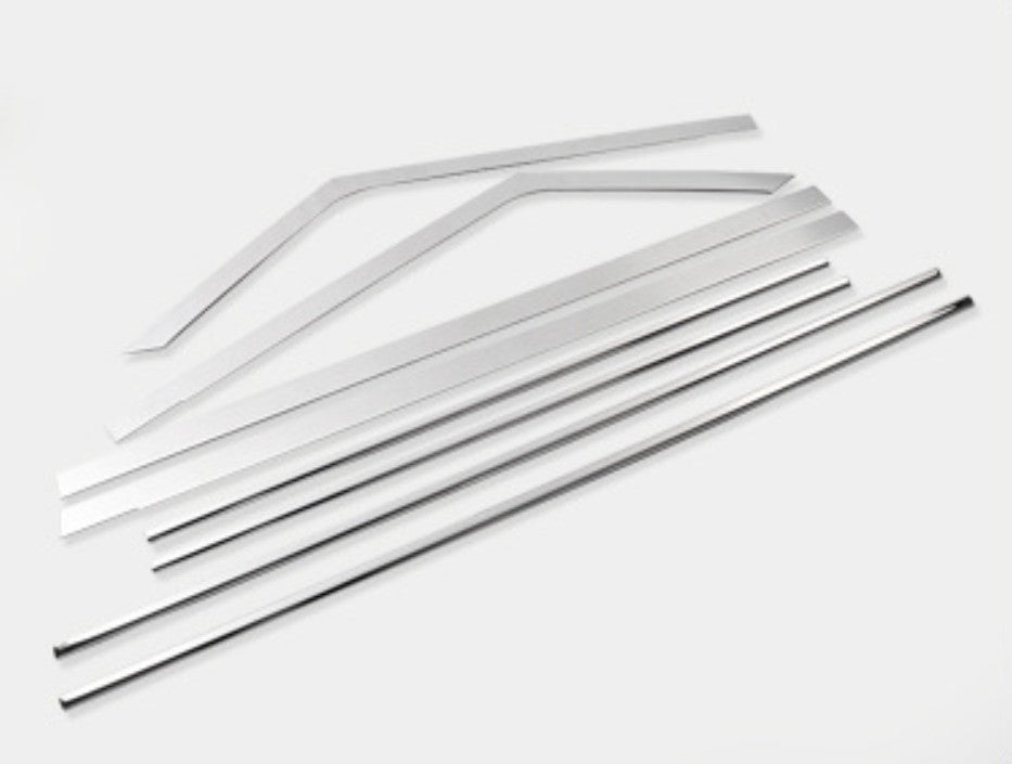Window Upper Molding Strips Chrome Steel for Land Rover for Defender 110 2020-2023 n