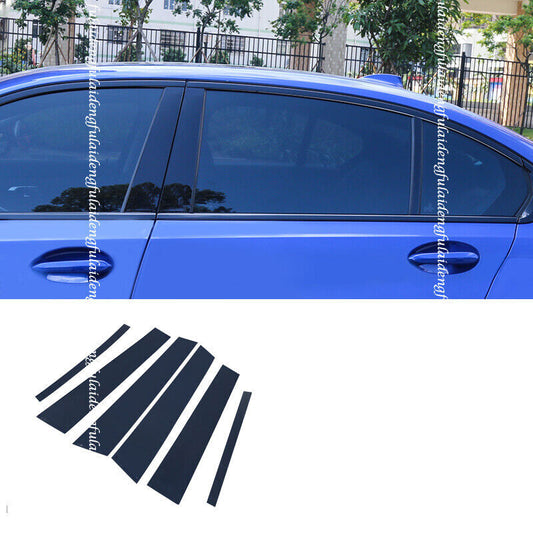 Black Pillar Trims for BMW 3 Series G20 2019-2021 Door Cover Piano Post Decor 6