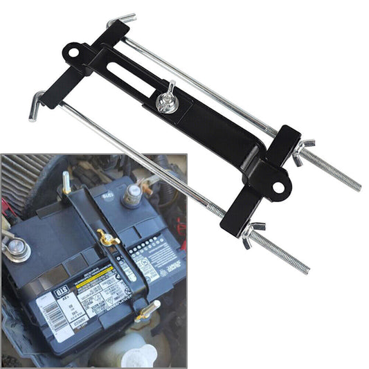 Car Storage Battery Holder Hold Down Adjustable Stabilizer Metal Bracket Q