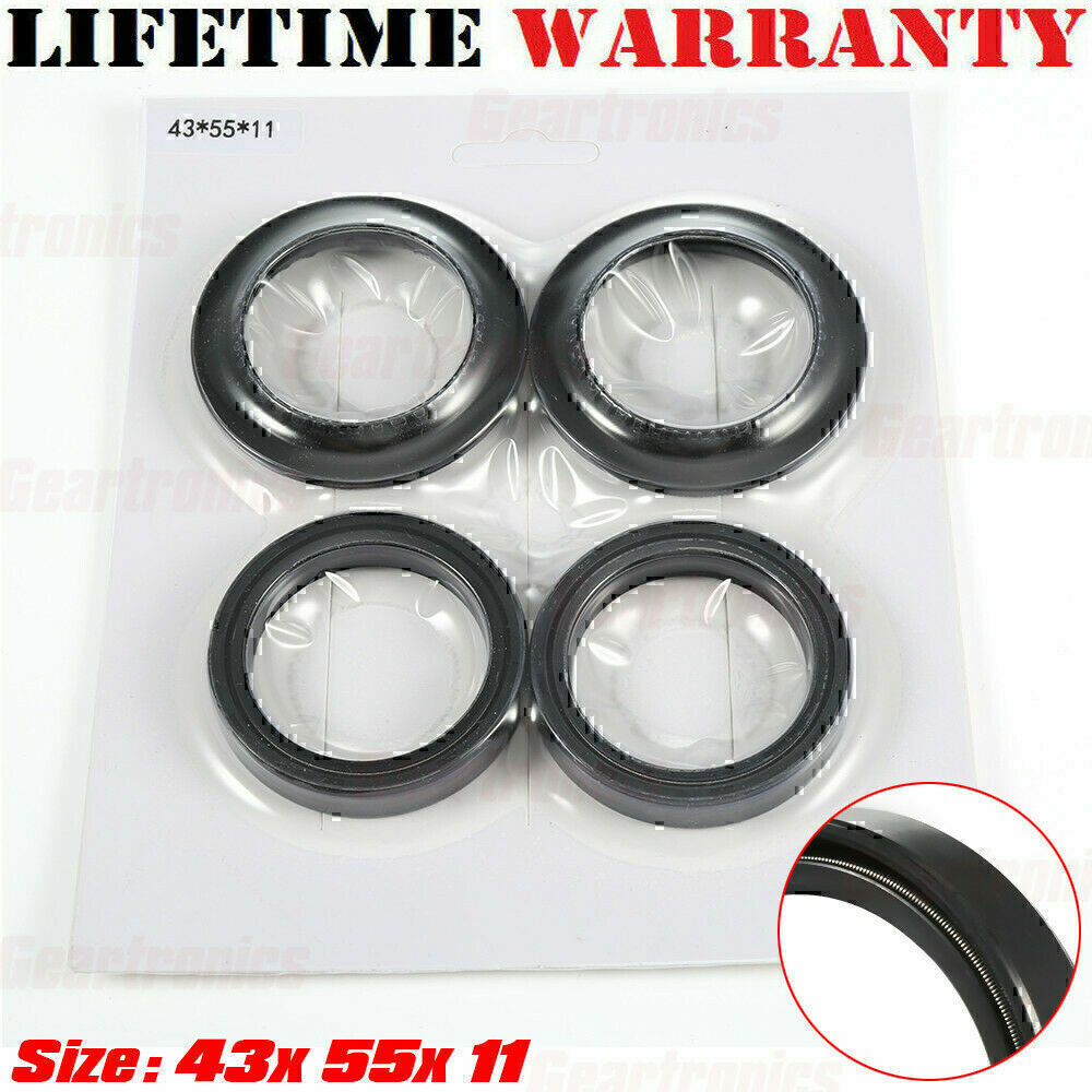 Front Fork Damper Shock Absorber Fork Dust And Oil Seal For Motorcycle US