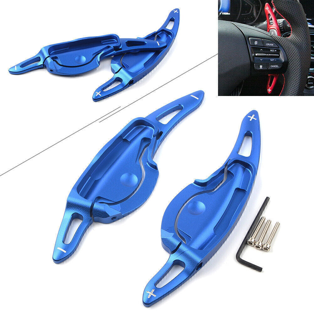Car Steering Wheel Paddle Shifter Extension Blue Fit for Hyundai LA FESTA 2019