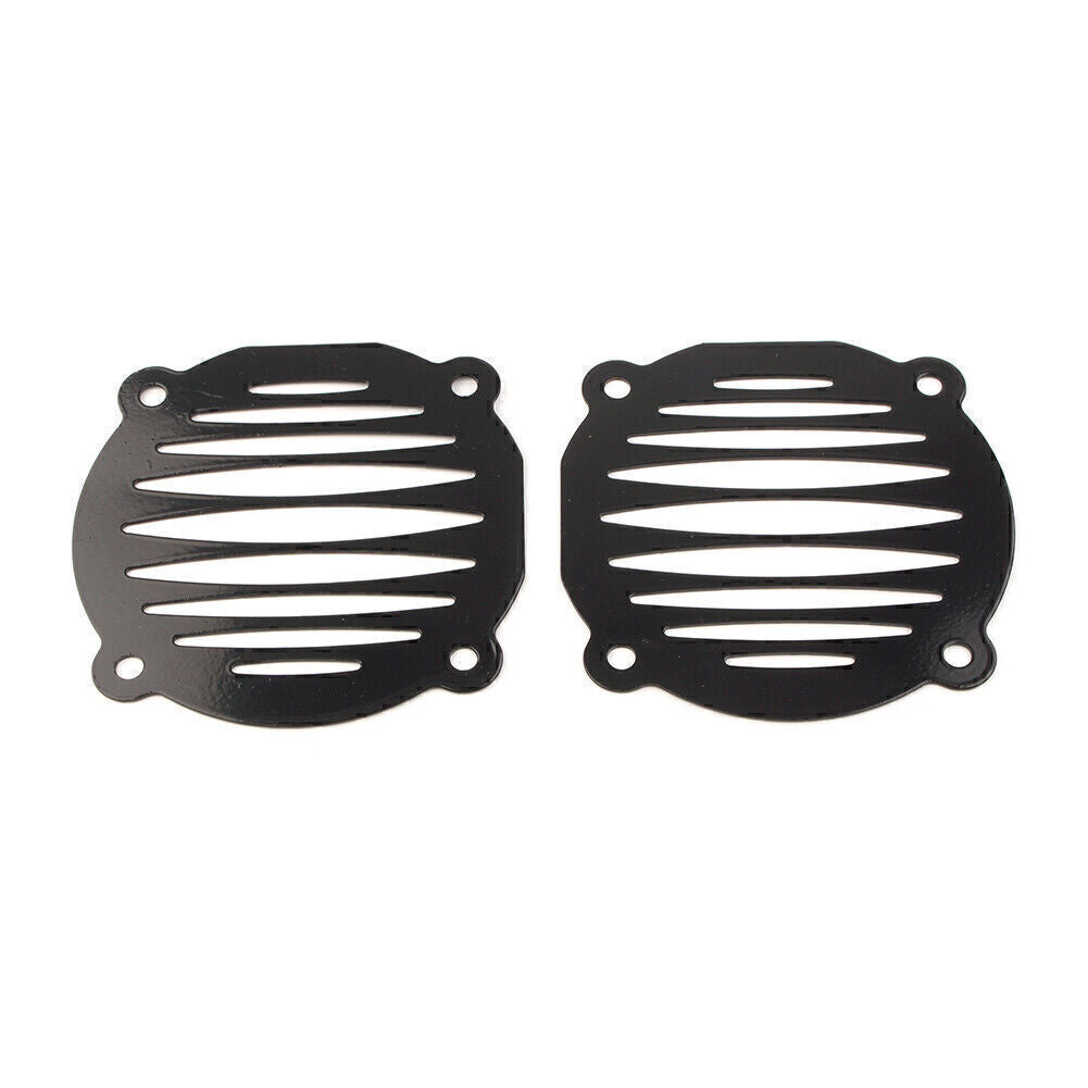 Motorcycle Speaker Grill Cover Black for Harley Electra Glide FLHT 2000-2013 12 Q