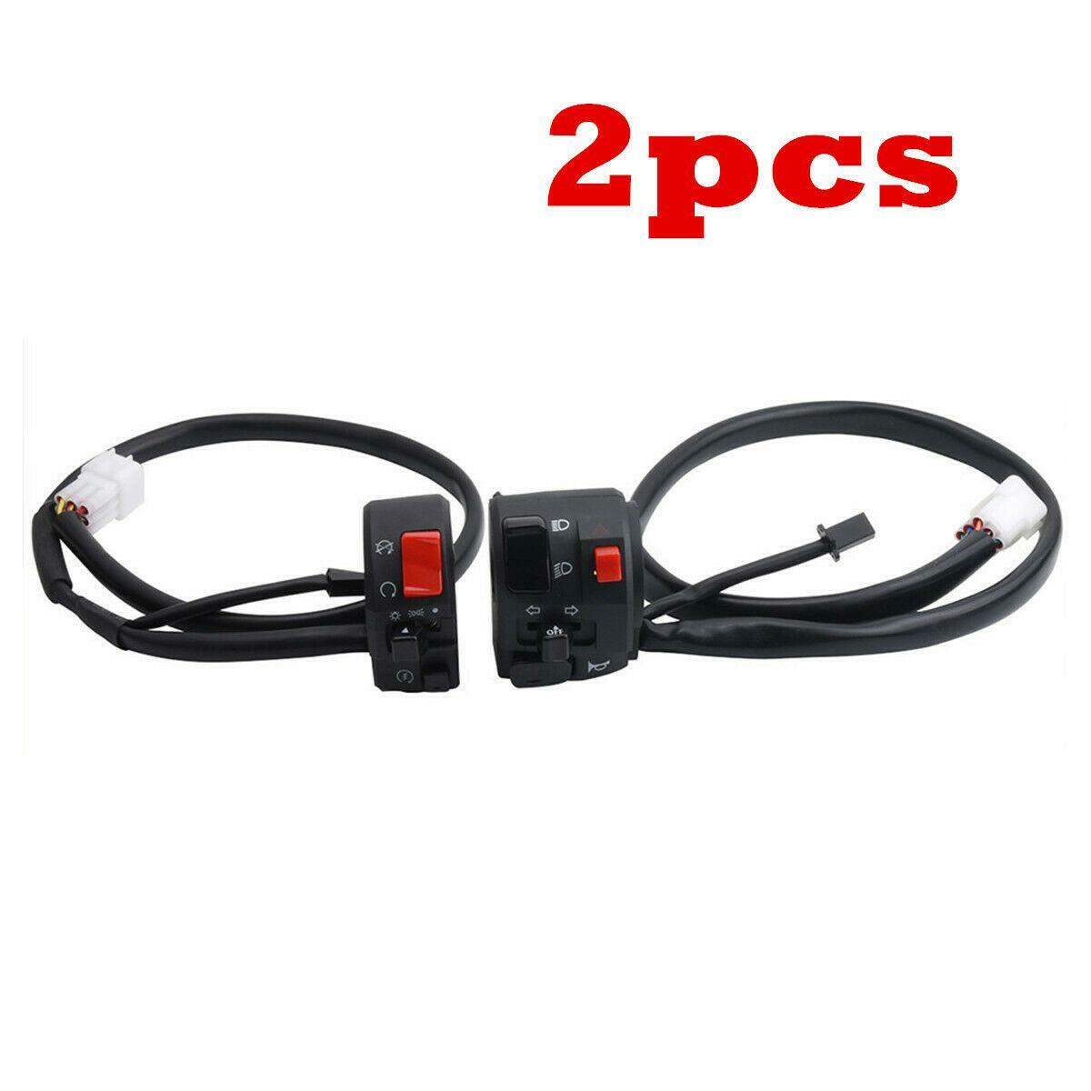 2 x 7/8 inch motorcycle handlebar switch light switch / Hi & Low Beam / Killer - n
