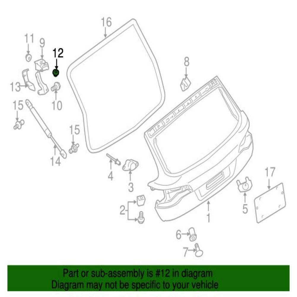 N90570805 Hex. Nut Self-Locking for PORSCHE for Cayenne