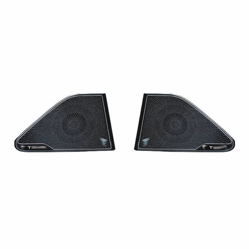 Black Titanium Rear Door Speaker Ring Cover Trim Fit For Model 3 2017-2019 n