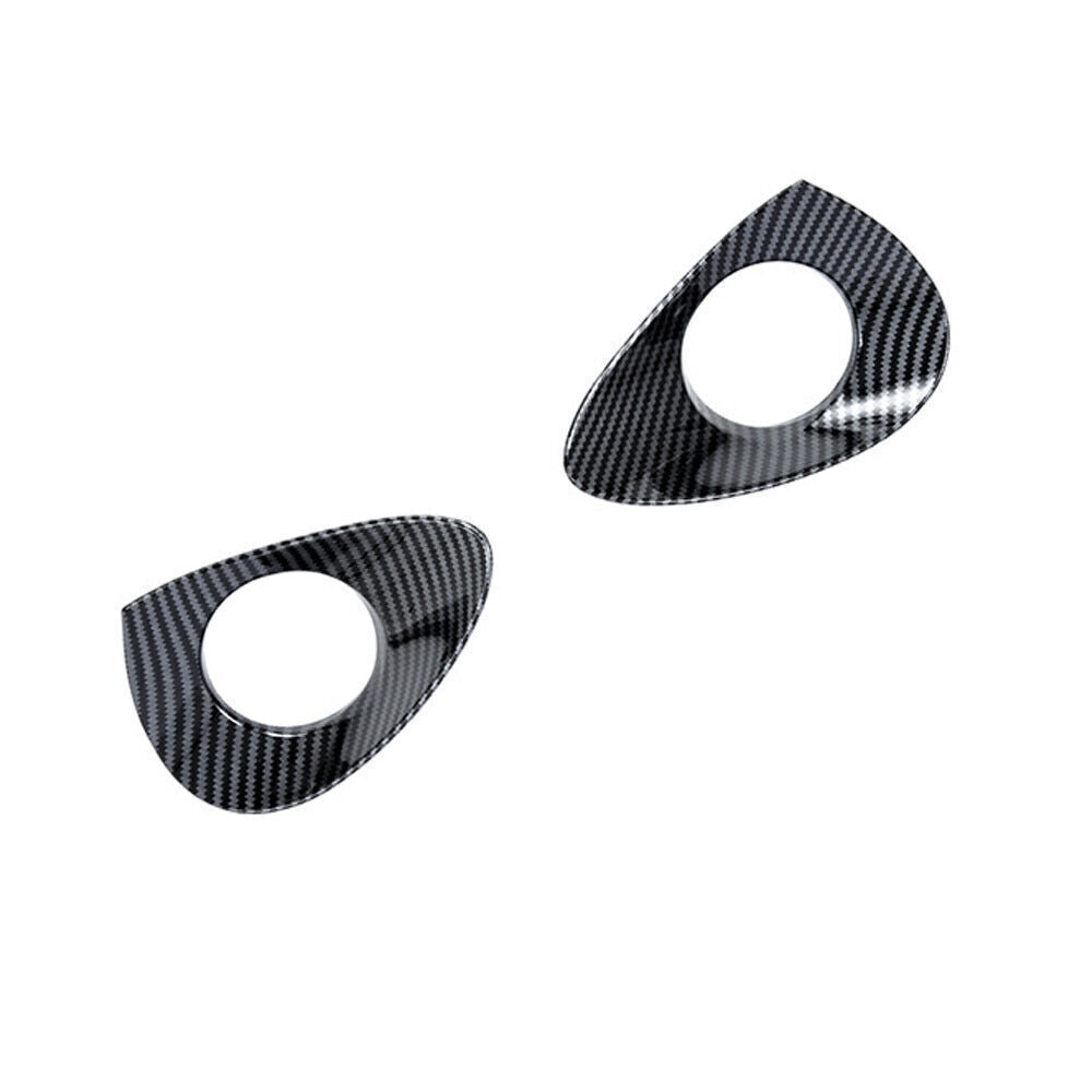 for Toyota Highlander XSE 2020-24 Carbon Fiber Style Front Fog Light Cover Trim