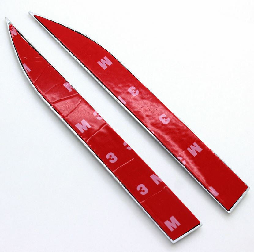 2-Piece Car Side Fender Stickers, Boots, Trunk Badge, Mugen Black, for Honda for Acura