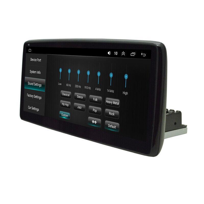 1 DIN Android 9.1 GPS Navigation 10.25-inch Car Radio MP5 Player WiFi AUX Quad-core n