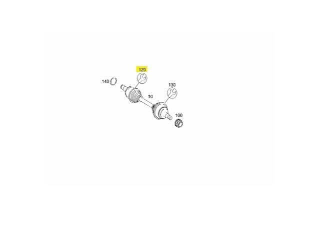 Front Axle Inner Joint Boot Kit for Mercedes W166 X166 W292 GLE GL GLS ML v