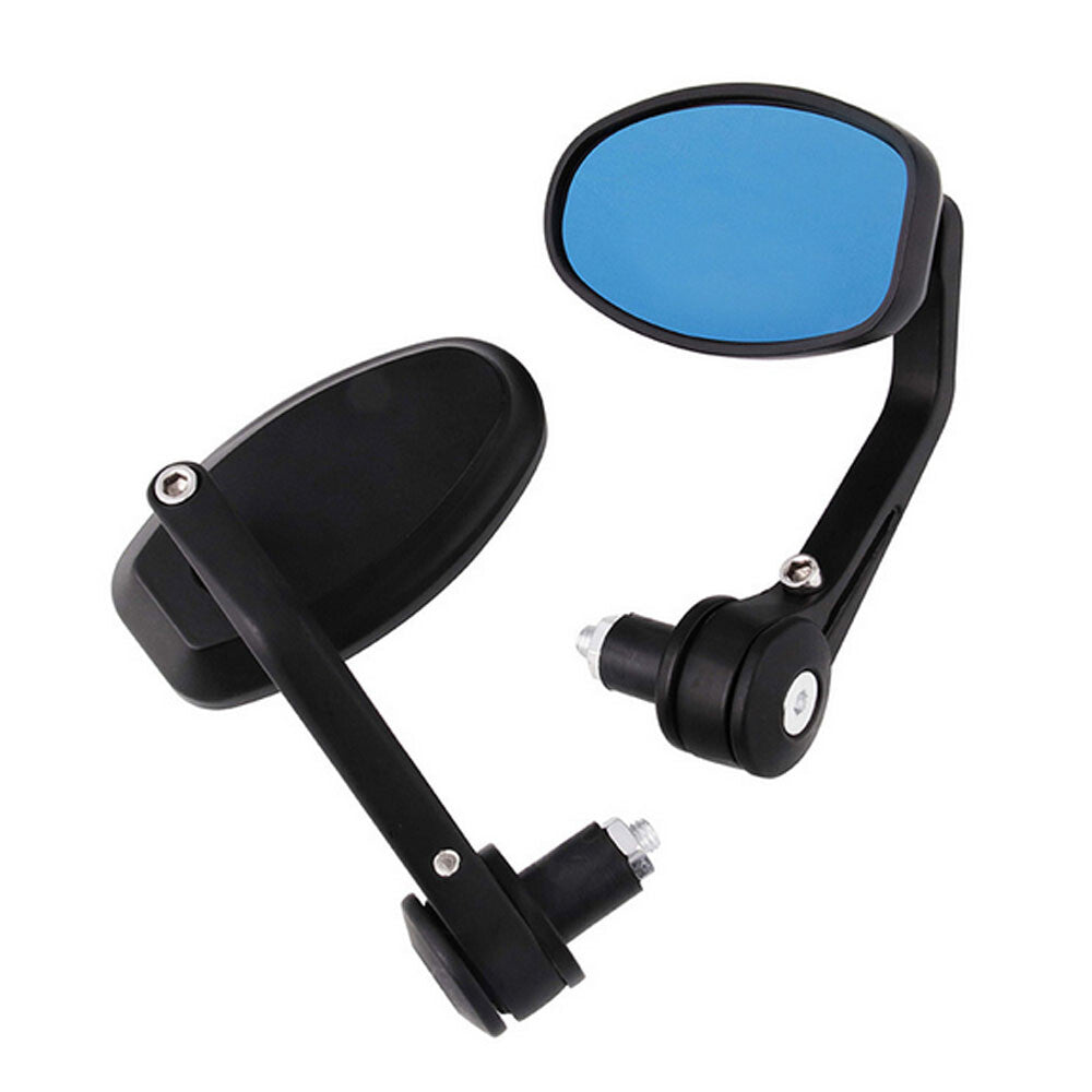 Motorcycle 7/8 Handle Bar End Rear View Mirrors For Street bikes Sports bikes Q