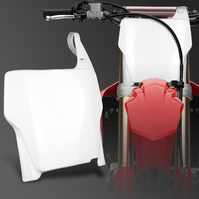 White Front Number Plate Fit for HONDA CRF250 CRF250R 2004-2007 Pit Dirt Bike
