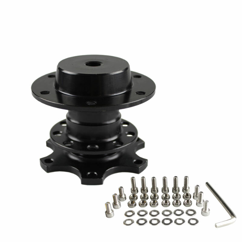 Steering Wheel Quick Release 6 Holes Short Hub Adapter Snap off Kits Aluminum