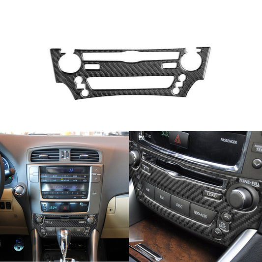 Carbon Fiber CD Control Panel Trim Cover for Lexus IS250 300 350 2006-2012
