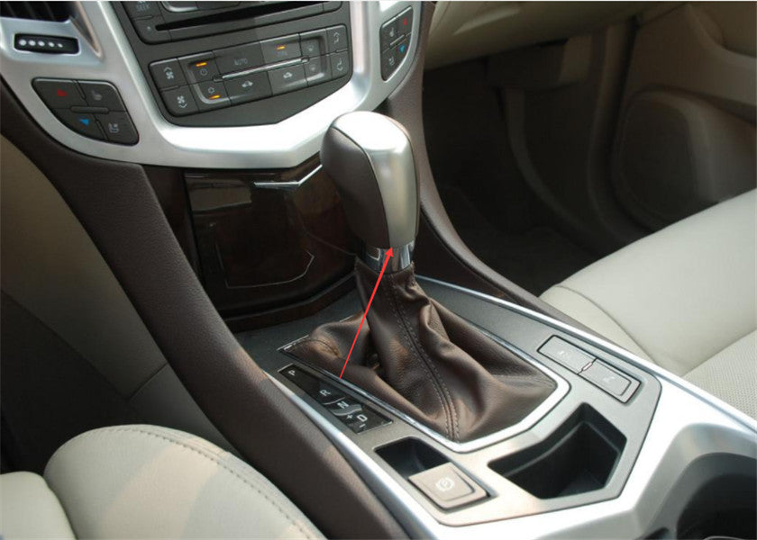 for Cadillac SRX 2010-2012 Wood Grain Inner Central Console Gear Shift Knob Trim