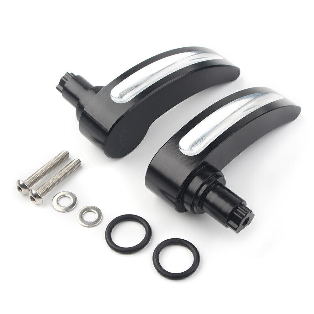 Aluminum Black Race Saddlebag Lid Lifter for Harley Touring Road King FLT 14-18 Q