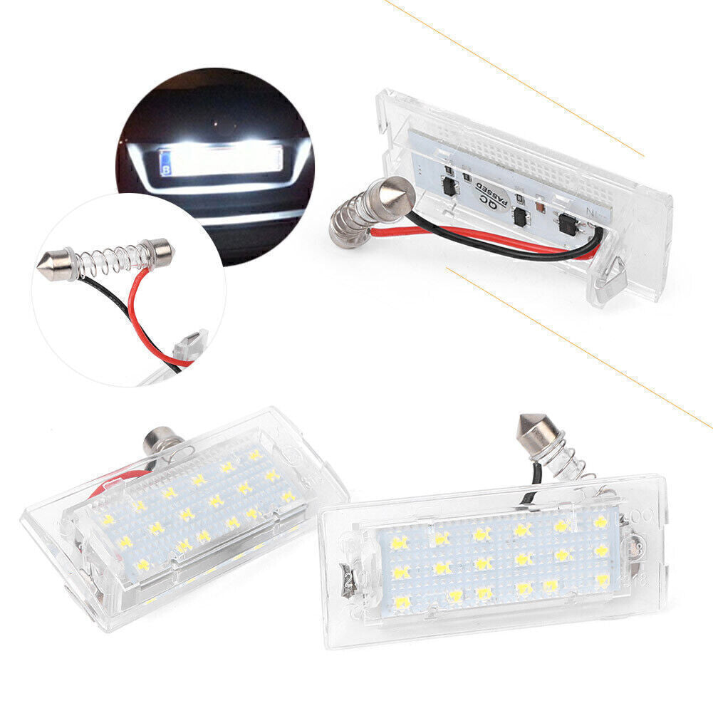 Pair Error LED Number License Plate Lights Fit for BMW X5 E53 X3 E83 03-09 Q