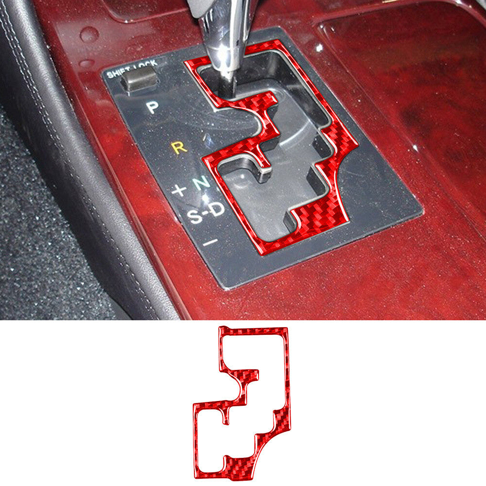 Red Carbon Fiber Interior Console Gear Shift Panel Cover For Luxus GS 2006-2011