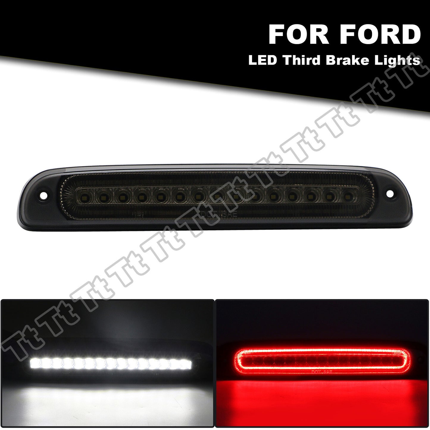 LED third brake light suitable for 99-16 F250 F350 F450 Super Duty 93-11 Ranger- v