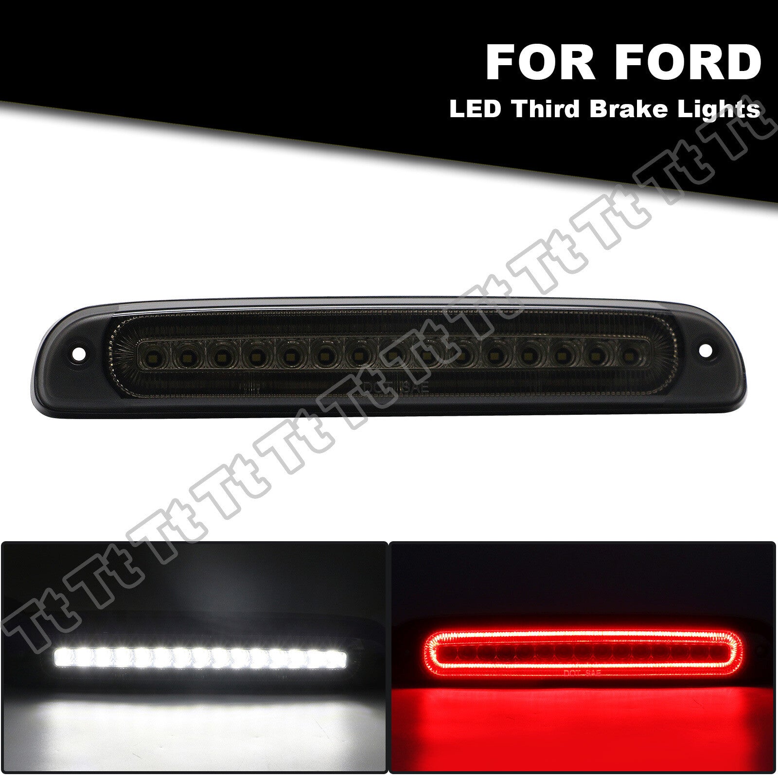 LED third brake light suitable for 99-16 F250 F350 F450 Super Duty 93-11 Ranger- v