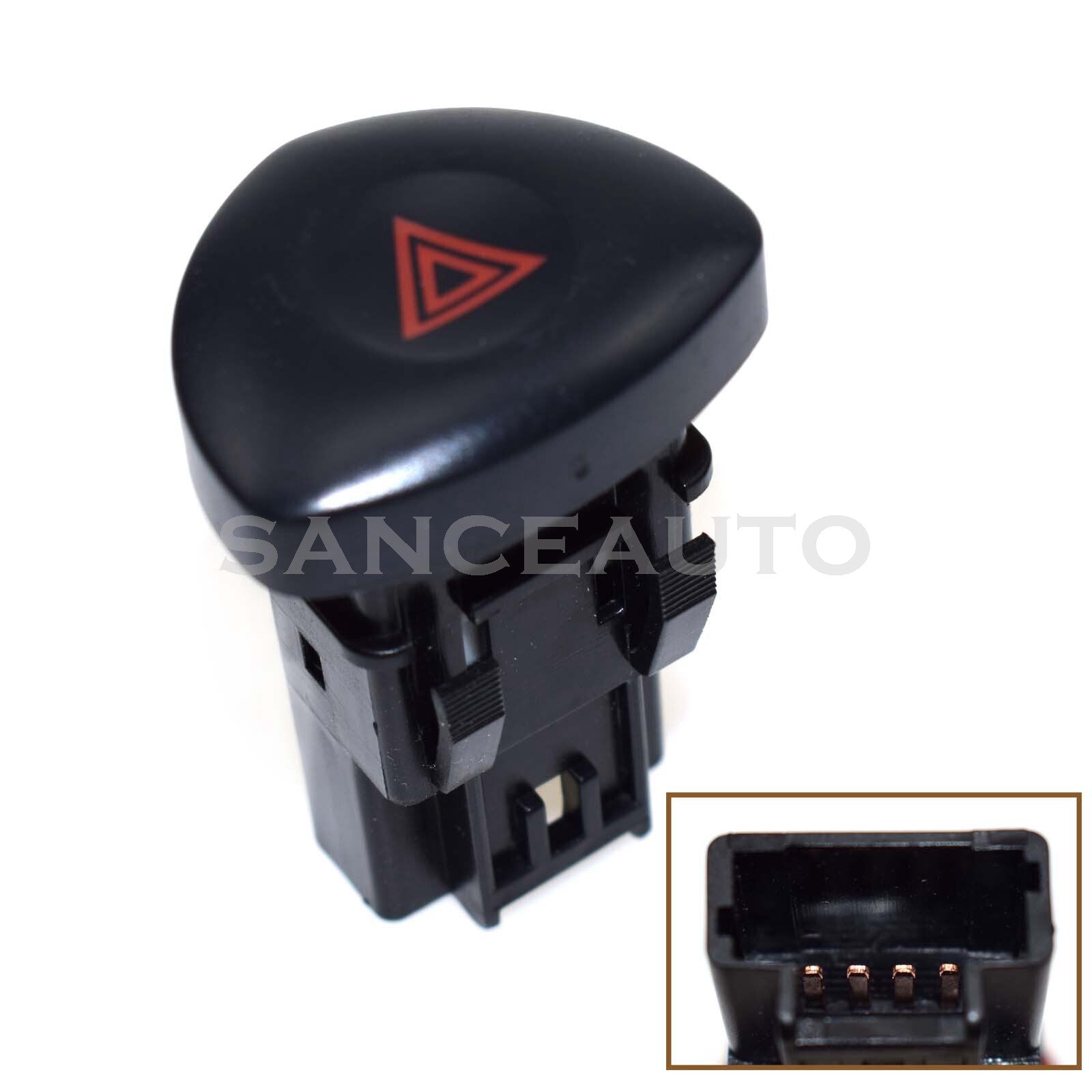 Emergency hazard flashing warning switch suitable for Clio II Mk 2 2001-06 8200442723- n