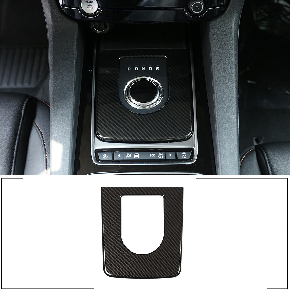 4-Piece Carbon Fiber Steering Wheel Button Sticker Decoration for Tacoma 2011-15- v