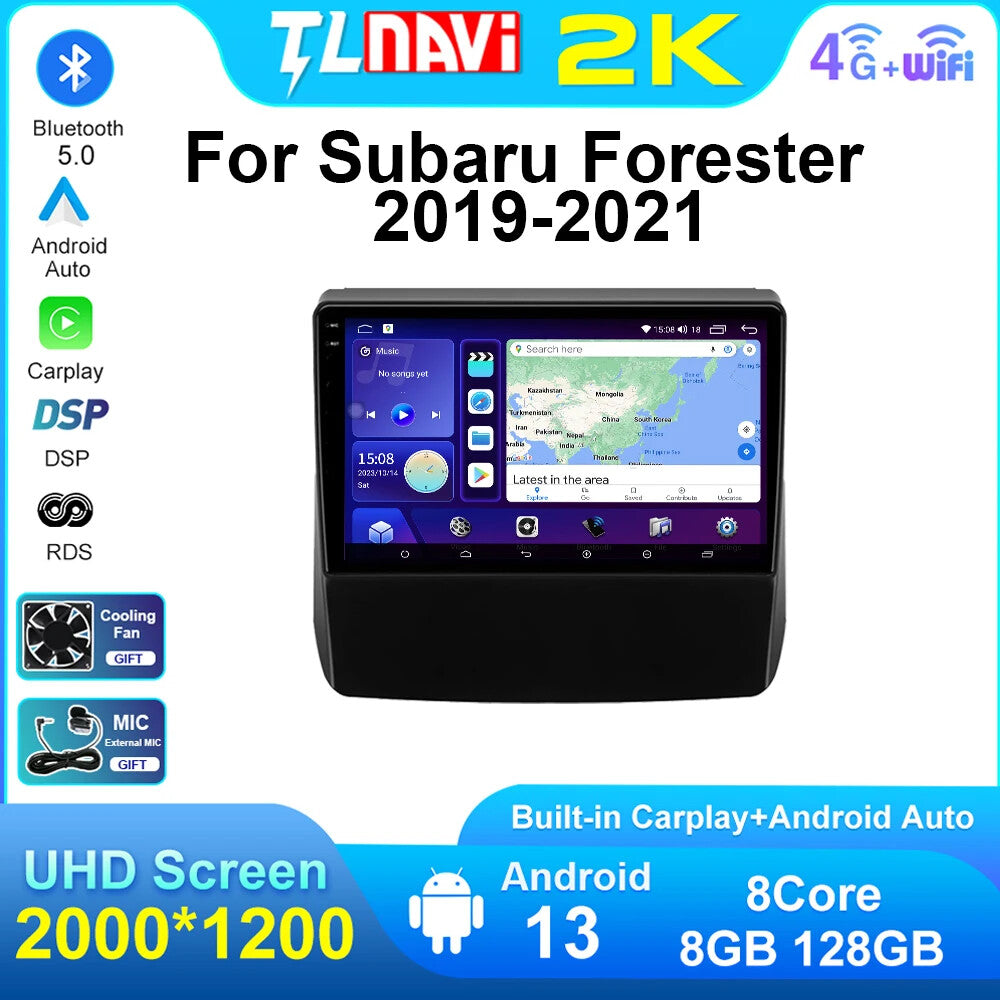 for Subaru for Forester XV 2019-2021 Car Radio Multimedia Stereo Head Unit GPS Navi