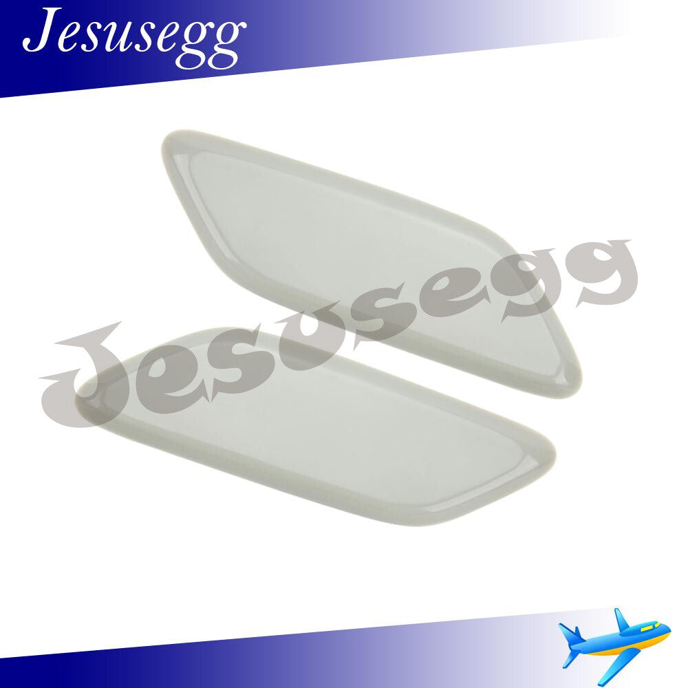 Pair Left Right Headlight Washer Jet Cover Cap for Honda for CR-V MK3 2010-2012