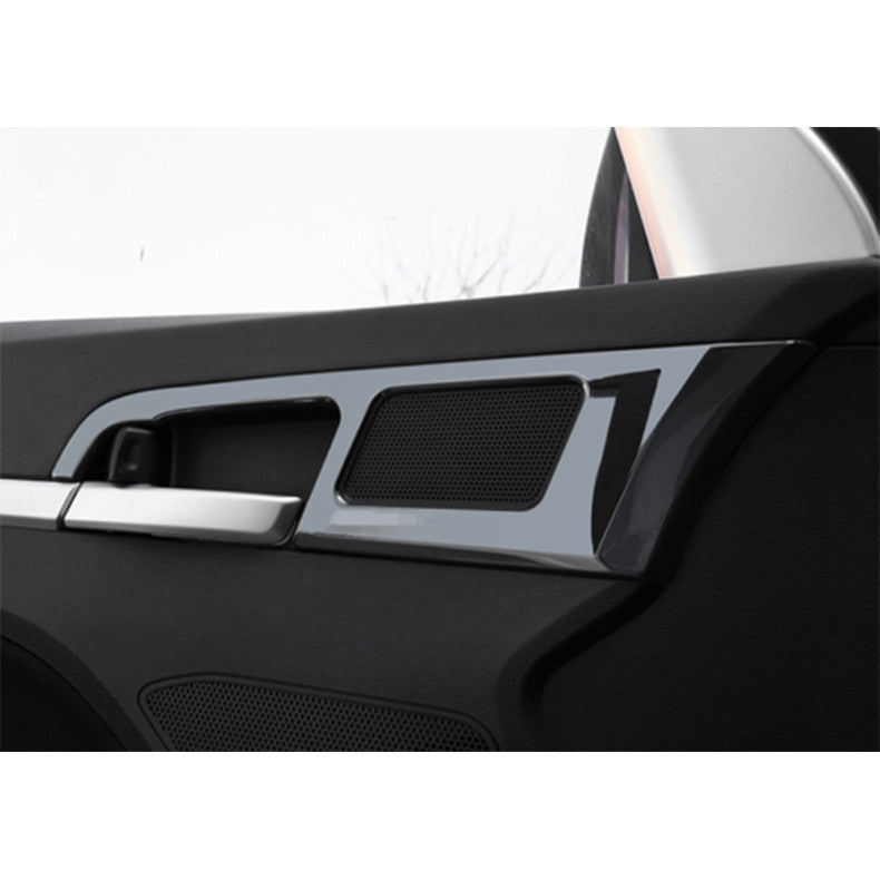 for Kia Seltos 2020-2023 Blue Stainless Steering Wheel U Type Frame Cover Trim v