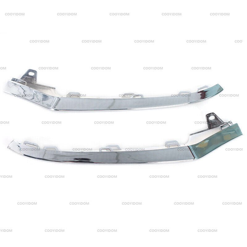 Molded dual front bumper trim for Mercedes-Benz W212 E-Class E350 2014