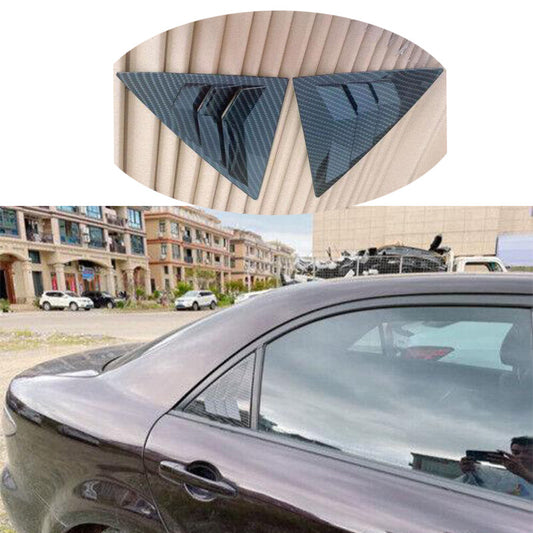 Carbon Fiber Quarter Window Louver Shutter Trim Exterior For Auto for Mazda 6 02-16