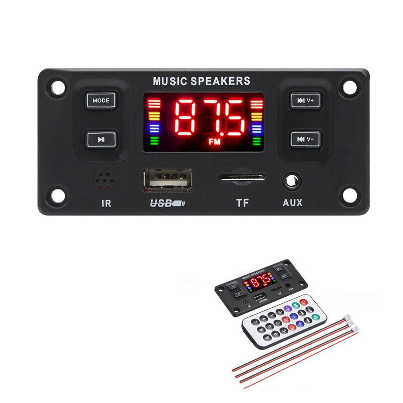 Auto FM Radio Module Bluetooth Speaker MP3 Decoder Board USB TF FM Music Player v