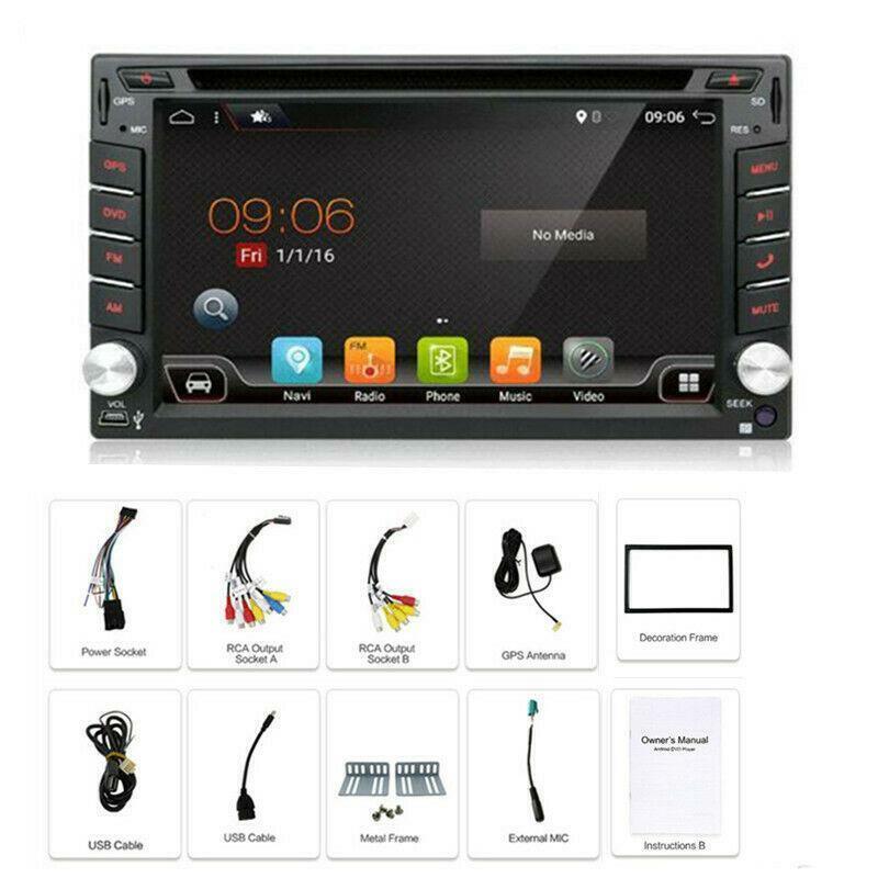Auto Wifi Android 6.2inch DVD Multimidia Player GPS Wifi FM Radio GPS Navigation