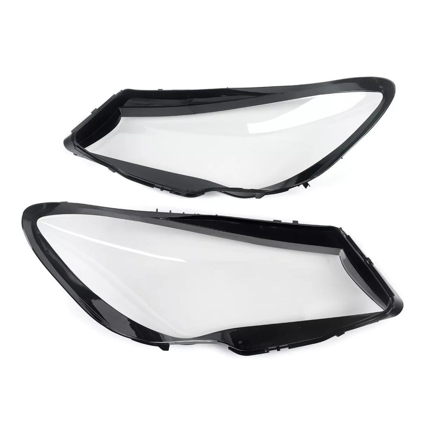 2-Piece Clear Headlight Lens Covers for Mercedes-Benz W117 CLA250 CLA45 (2016-2019)