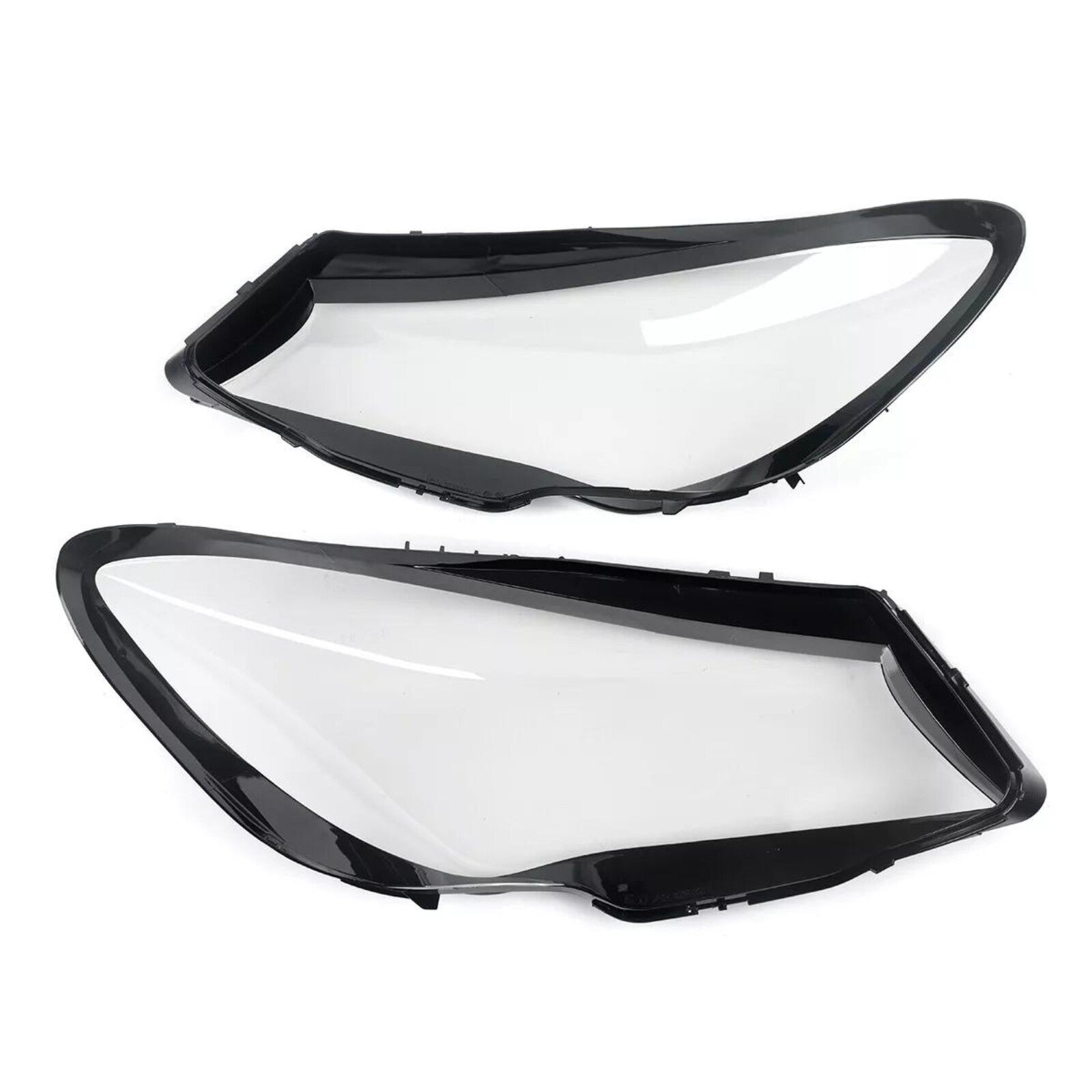 2-Piece Clear Headlight Lens Covers for Mercedes-Benz W117 CLA250 CLA45 (2016-2019)