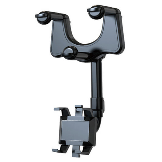 Car Cell Phone Holder GPS Bracket Adjustable 360° Rearview Mirror Mount Stand