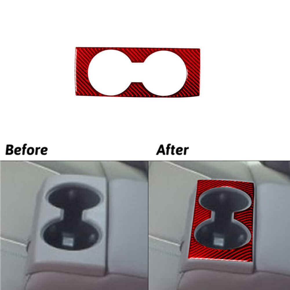 4x Red Door Switch Frame Trim Cover Carbon Fiber For COBALT 2005-2010 v