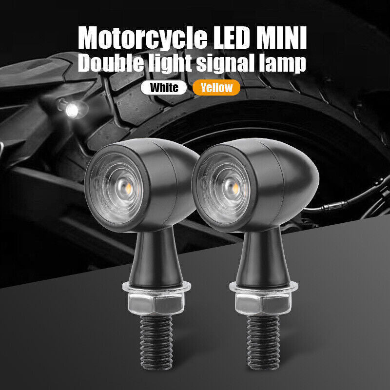 4X Motorcycle LED Bullet for Mini Turn Signals Running Light Blinker For Cafe Racer