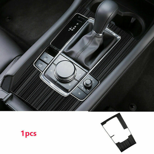 for Mazda 3 Axela 2019-2023 Black Titanium Inner Gear Shift Box Panel Cover Trim