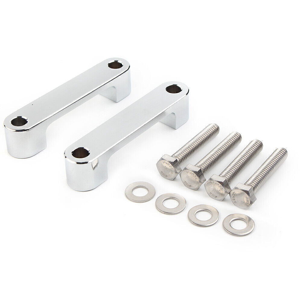 Silver Wrap Front Fender Brackets Spacers 30 Inch Fit for Harley Touring 1996-2013 Q