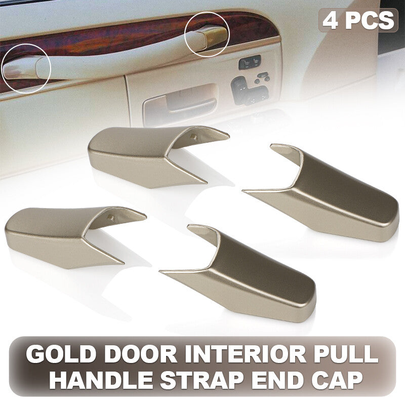 4PCS Door Interior Pull Handle Strap End Cap Trim For 2003-2011 for Lincoln Town Car