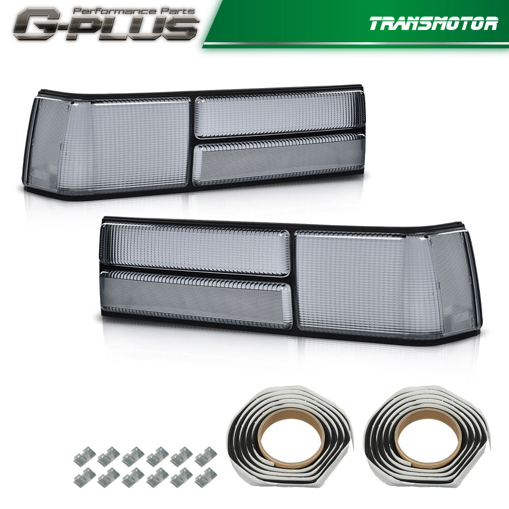 Suitable for 87-93 for Mustang Fox LX style smoke taillight lens left+right- v