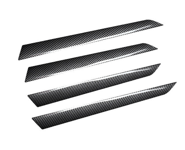 4pcs Carbon Fiber Black Door Panel Stripes Cover Trim for Honda Accord 2018-2020