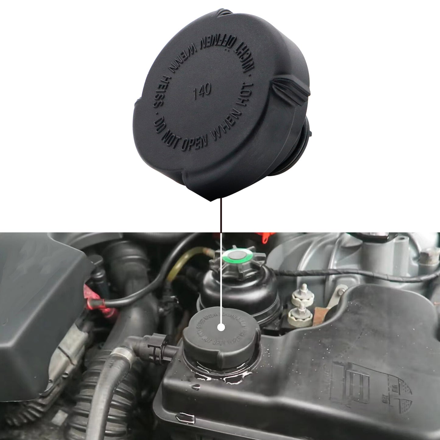 Car Coolant Expansion Tank Cap 1.4 Bar for BMW E30 E34 E39 E61 E63 E38 E65 X3 X5 Q