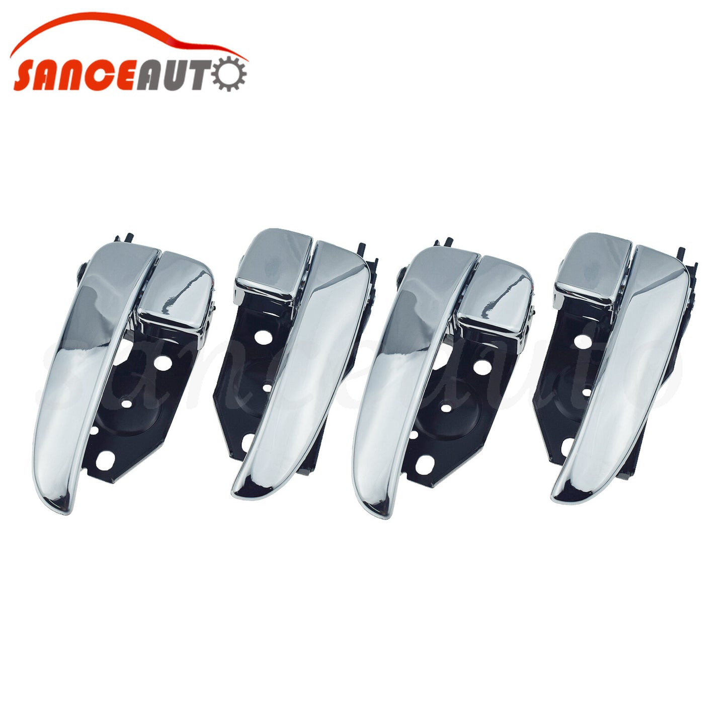 4-piece set of chrome-plated front and rear interior door handles for Hyundai Sonata 2002-2005 n